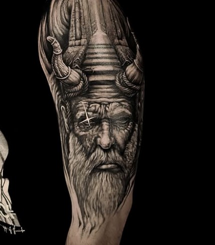Black and grey sleeve by Randy